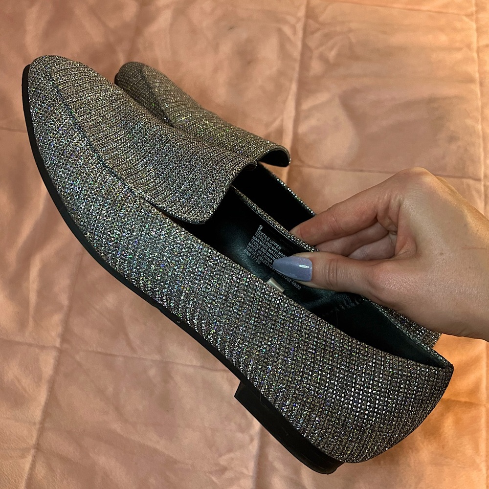 A New Day iridescent sparkle loafer shoe size 9